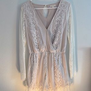 Lace romper! Perfect for bridal activities. Worn only once!